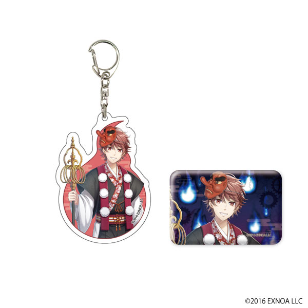 AmiAmi [Character & Hobby Shop] | Acrylic Keychain & Square Tin Badge Set  