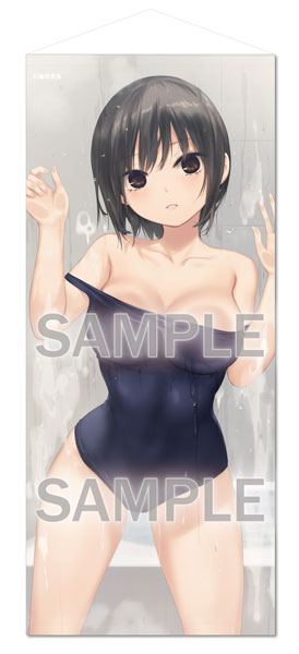 Brendream Coffee Kizoku Irregular Size Wall Scroll BATH Roman -School Swimsuit Aoyama-san- image 1