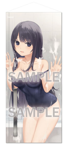 Brendream Coffee Kizoku Irregular Size Wall Scroll BATH Roman -School Swimsuit Shiramine-san- รูปภาพ 1