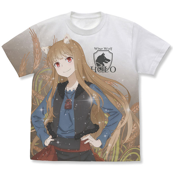 COSPA TV Anime "Spice and Wolf MERCHANT MEETS THE WISE WOLF" Holo Full Graphic T-shirt /WHITE-XL รูปภาพ 1