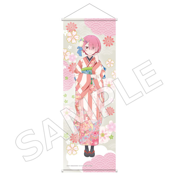 AmiAmi [Character u0026 Hobby Shop] | Re:ZERO -Starting Life in Another World-  B1 Half Wall Scroll Kimono ver. Ram(Pre-order)