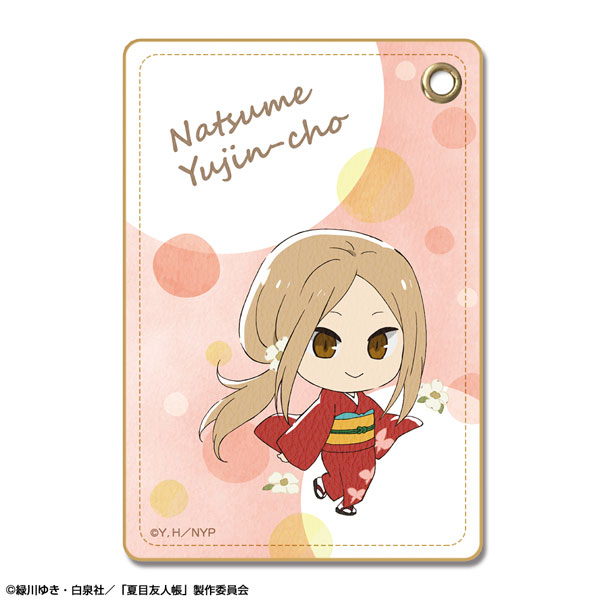 License Agent Natsume Yuujinchou Leather Pass Case Ver.3 Design 04 (Reiko Natsume) รูปภาพ 1