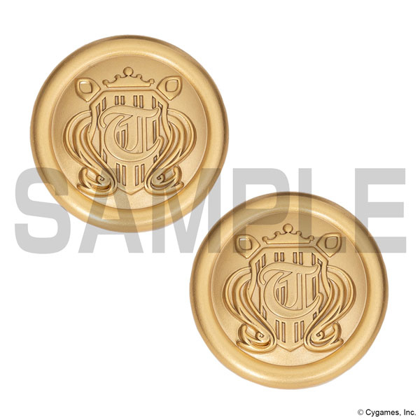 COSPA Umamusume Pretty Derby Tracen Academy School Pea Coat Button Set of 2 รูปภาพ 1