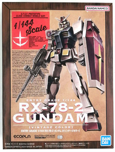 AmiAmi [Character & Hobby Shop] | (Pre-owned ITEM:A-/BOX:B)ENTRY GRADE  1/144 RX-78-2 Gundam [Vintage Color] Plastic Model (HYPER PLAMO Fes. 2024  Exclusive)(Released)