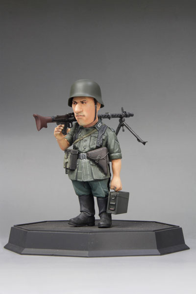 1/12? WWII ドイツ陸軍歩兵 マイヤー & MG-34機関銃