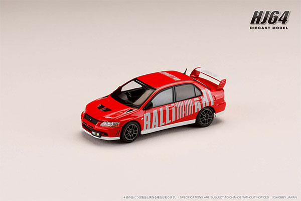 AmiAmi [Character & Hobby Shop] | 1/64 Mitsubishi Lancer Evolution 7 GSR  RALLIART Parma Red(Released)