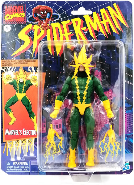 Hasbro Marvel Legends Retro 6 Inch Action Figure Spider-Man Electro รูปภาพ 1