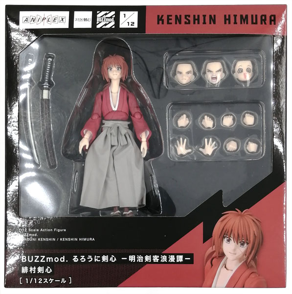 Aniplex BUZZmod. Rurouni Kenshin -Meiji Swordsman Romantic Story- Kenshin Himura 1/12 Action Figure (Aniplex Online Exclusive) รูปภาพ 1
