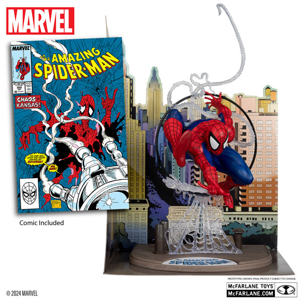 AmiAmi [Character & Hobby Shop] | 1/6 Scene Figure #001 Spider-Man (Todd  Mcfarlane / The Amazing Spider-Man Vol.1 #301)(Released)(Single Shipment)