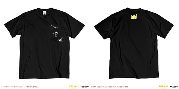 TVアニメ「王様ランキング 勇気の宝箱」キャラクターポケットTシャツ3(カゲとカゲの母親) ブラック L[AIR TWOKYO]《発売済・在庫品》
