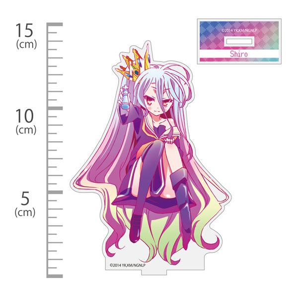 No Game No Life "Shiro" Acrylic Stand The Half of " "Ver.