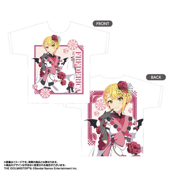 THE IDOLM@STER Cinderella Girls New Illustration Double-sided Full Graphic T-shirt Kenran Nadeshiko Ver. Frederica Miyamoto