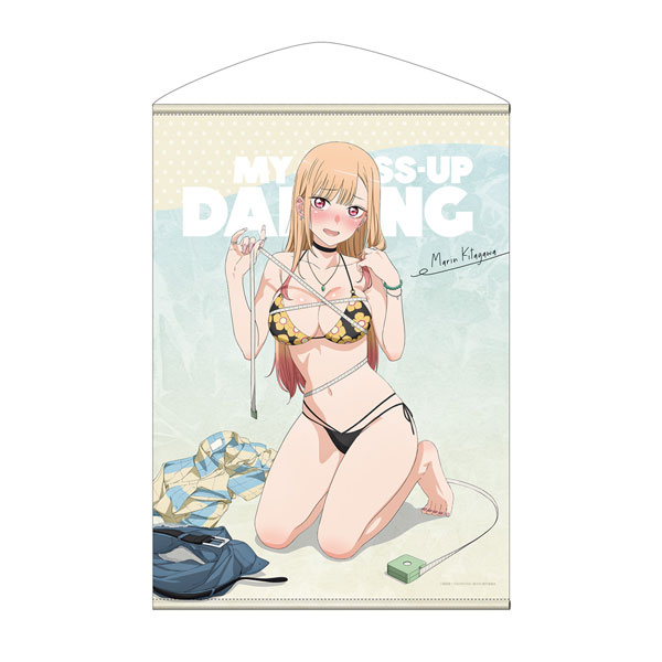 COSPA TV Anime "My Dress-Up Darling" New Illustration Marin Kitagawa B2 Wall Scroll Thrilling Measurements Ver. รูปภาพ 1