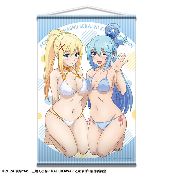 この素晴らしい世界に祝福を！3 B2タペストリー デザイン01(アクア＆ダクネス)（再販）[ライセンスエージェント]《発売済・在庫品》