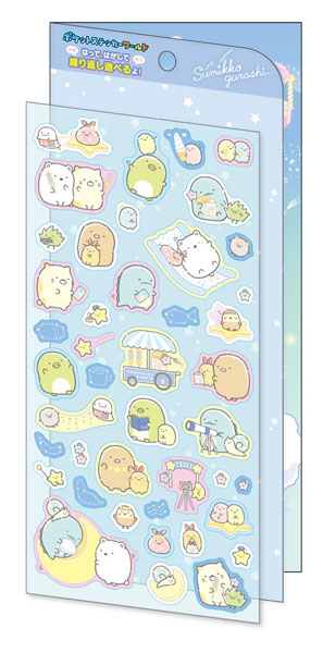 Ensky Sumikko Gurashi Pocket Sticker World PSW-02 Starry Night Stroll รูปภาพ 1