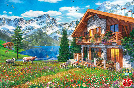 Aﾜﾝ1000-920花咲くｱﾙﾌﾟｽの家