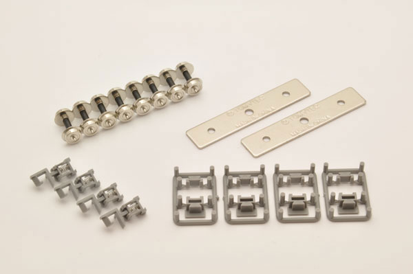 鉄ｺﾚ 走行用ﾊﾟｰﾂｾｯﾄTT-04R(車輪径5.6mm2両分:ｸﾞﾚｰ)