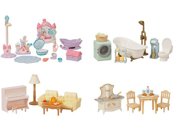 ｾ-213赤い屋根 ﾃﾞﾗｯｸｽ家具ｾｯﾄ