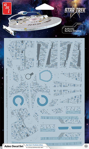 Polar Lights 1/537 Star Trek NCC-1864 U.S.S. Reliant Aztec Decals Set 이미지 1