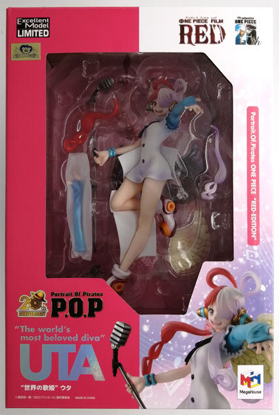 MegaHouse Portrait.Of.Pirates ONE PIECE "RED-EDITION" "Diva of the World" Uta Complete Figure (MegaTrea Shop, Mugiwara Store, etc. Exclusive) รูปภาพ 1