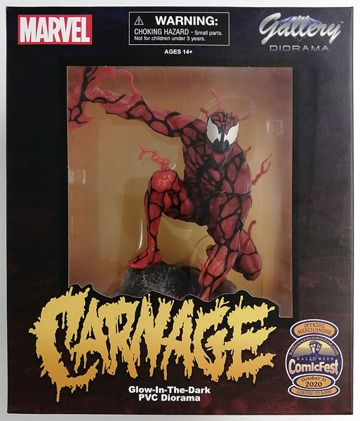 CARNAGE PVC DIORAMA GLOW selling IN THE DARK Diamond Select 2020 Comic Fest