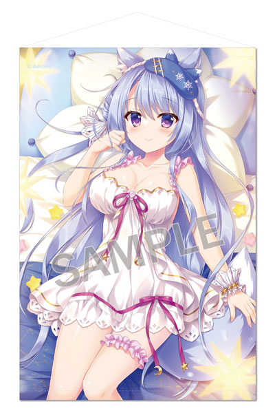 Brendream Yuki Ameto B2 Wall Scroll -Sweet Night- Kitsune-san hình ảnh 1
