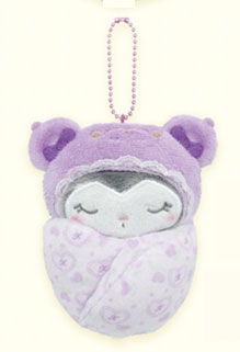 サンリオ　おくるみマスコット　ラテクマベビー　クロミ