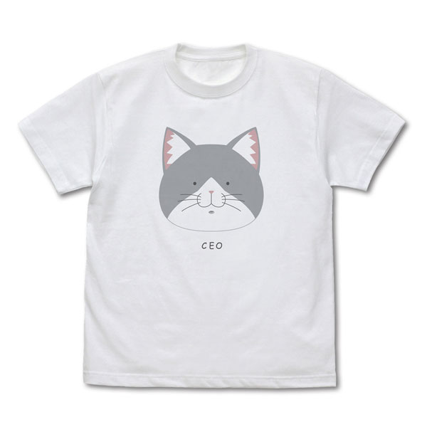 COSPA TV Anime "Ramen Akaneko" Sasaki's "CEO" T-shirt /WHITE-L รูปภาพ 1