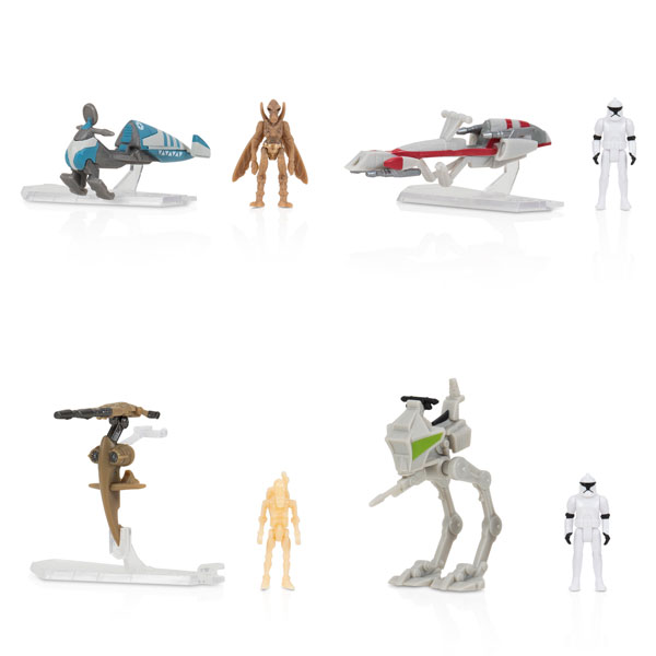 STAR WARS Pacchetto Misterioso Vulture Droid – Micro Veicolo E Figura, Serie Micro Galaxy Squadron, Per Bambini 8+