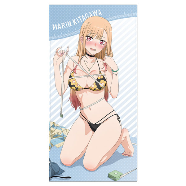 COSPA TV Anime "My Dress-Up Darling" New Illustration Marin Kitagawa 120cm Big Towel Thrilling Measurements Ver.