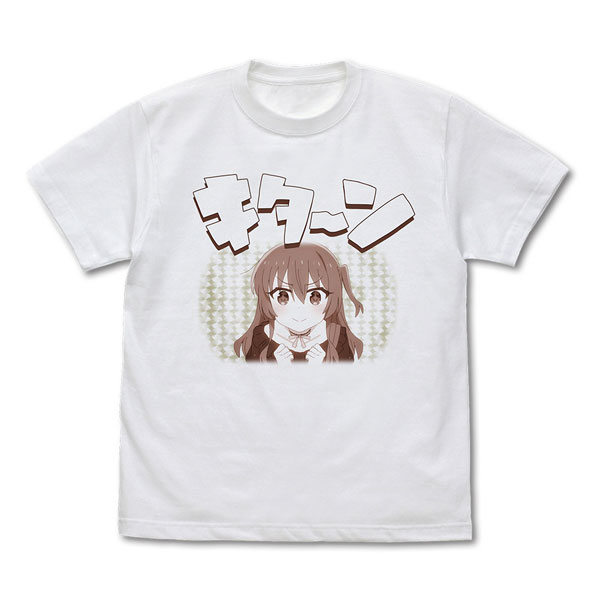 Anime "BOCCHI THE ROCK!" Ikuyo Kita's "Kita-n" T-shirt /WHITE-XL