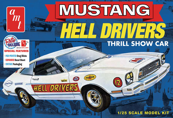 AMT 1/25 1977 Ford Mustang "Hell Drivers" Plastic Model
