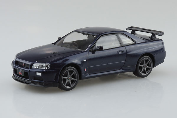 RakuPla Snap Kit No.12-MP Nissan R34 Skyline GT-R (Midnight Purple) Plastic Model
