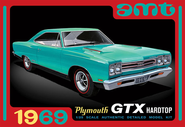 AMT 1/25 1969 Plymouth GTX Hard Top Plastic Model