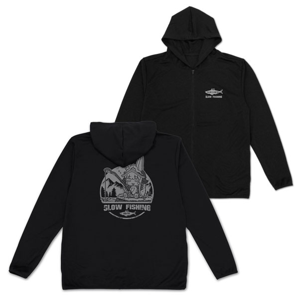Made in Abyss The Golden City of the Scorching Sun Fishing Nanachi Thin Dry Hoodie /BLACK-L