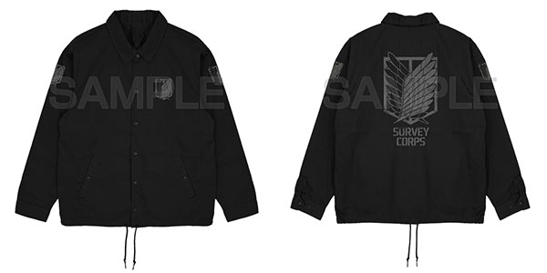 COSPA 進撃の巨人 調査兵団 T/Cコーチジャケット /BLACK-M 画像 1