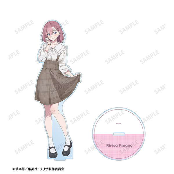 (s)TVｱﾆﾒ『2.5次元の誘惑』 描き下ろし 天乃ﾘﾘｻ ﾁｪｯｸ柄ｺｰﾃﾞver. 特大ｱｸﾘﾙｽﾀﾝﾄﾞ