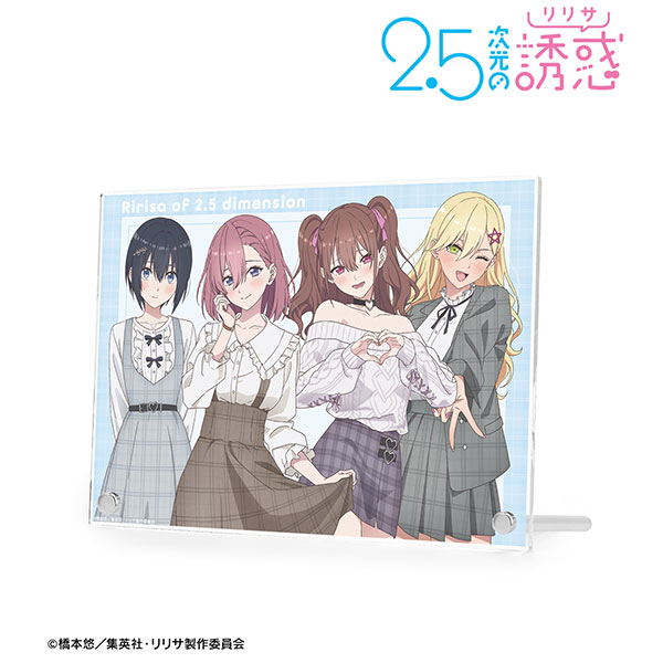 (s)TVｱﾆﾒ『2.5次元の誘惑』 描き下ろし 集合 ﾁｪｯｸ柄ｺｰﾃﾞver. A5ｱｸﾘﾙﾊﾟﾈﾙ