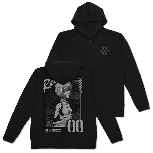 COSPA EVANGELION Rei Ayanami Thin Dry Hoodie /BLACK-XXL รูปภาพ 1