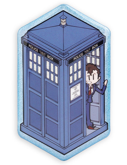 SCIFI Fanspace Doctor Who 10th Doctor Series Tin Badge