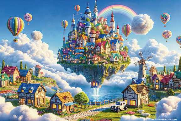 ﾋﾞﾊﾞﾘｰ300-150天空に浮かぶ町