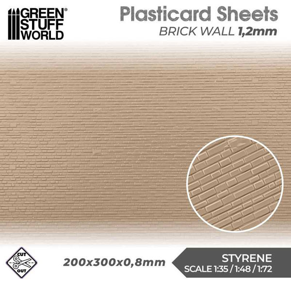 Green Stuff World: Textured Styrene Plasticard Sheet - Corrugated (1.2mm) Green Stuff World: Textured Styrene Plasticard Sheet - Corrugated (1.2mm)