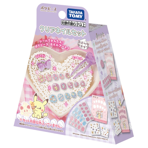 ポケピース　クリアネイル　スイーツショッ