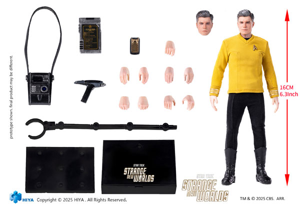 Hiya Toys Star Trek: Strange New Worlds 1/12 Action Figure Pike รูปภาพ 1