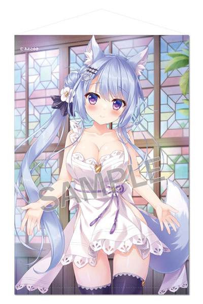 Brendream Yuki Ameto B2 Wall Scroll Japanese Style Maid Kitsune-san ExtraEdition รูปภาพ 1