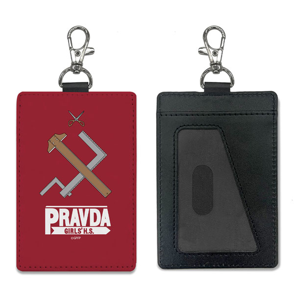 COSPA Girls und Panzer das Finale Pravda High School Pass Case (w/Swivel Snap Hook) รูปภาพ 1