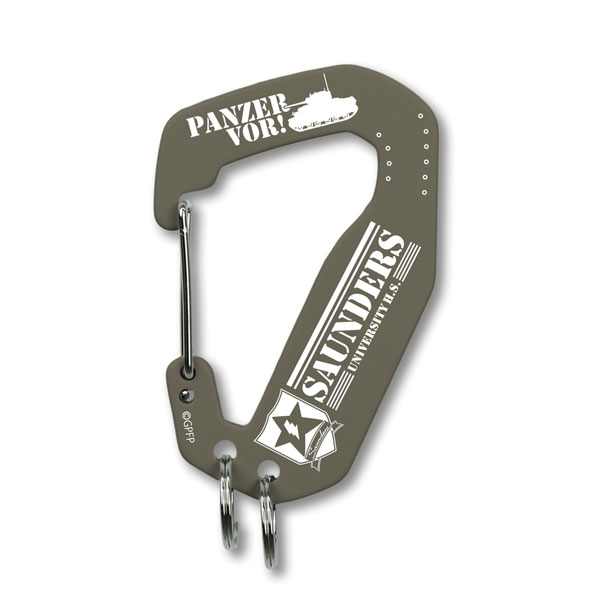 COSPA Girls und Panzer das Finale Saunders University High School Metal Carabiner รูปภาพ 1