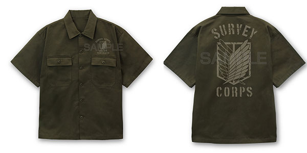 COSPA Attack on Titan Survey Corps Work Shirt Ver.2.0 /MOSS-M image 1
