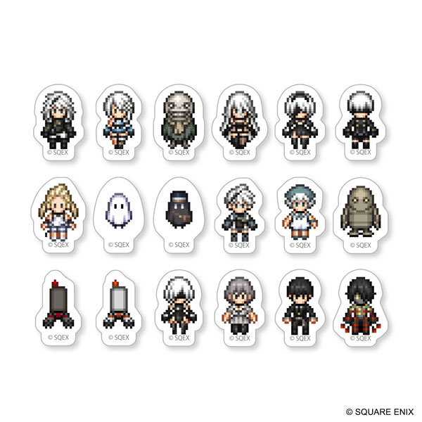 NieR Series ﾌﾚｰｸｼｰﾙ ﾄﾞｯﾄ絵