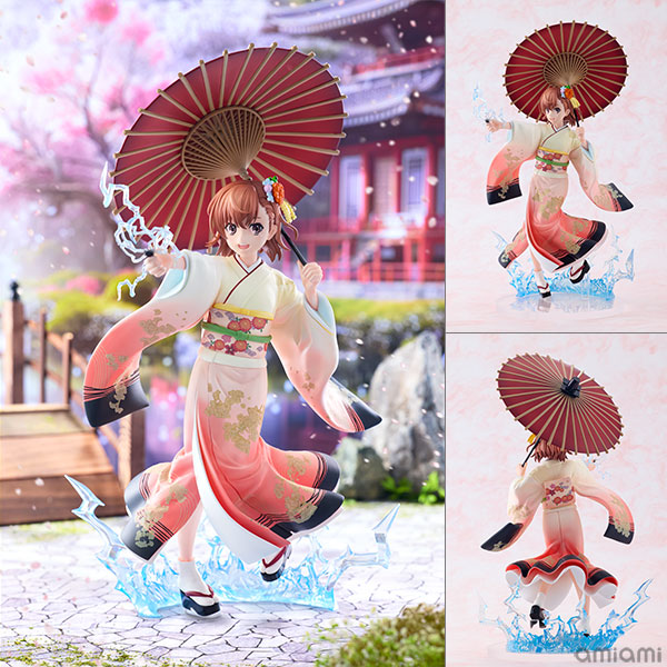 KDcolle A Certain Scientific Railgun T Mikoto Misaka Furisode Kimono ver. KADOKAWA Special Set 1/7 Complete Figure